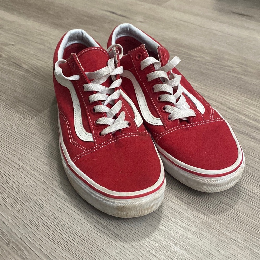 Vans Old Skool Racing Red/White (Size 8M 9.5W)